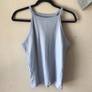 Klassy Network Ribbed High Neck Brami XXXL light blue